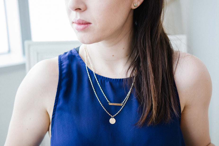 Dainty Gold Necklace | bm-color