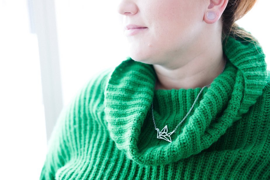 Origami Crane Necklace | bm-color